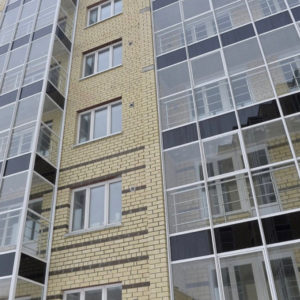 Алюминиевый противопожарный витраж